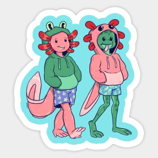 Amphibious Friends Sticker